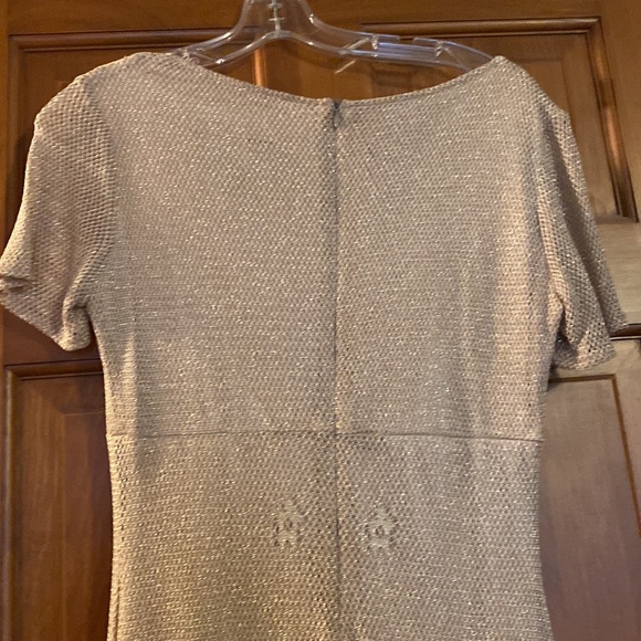 Formal gold woven dress size 12 - Picture 6 of 7